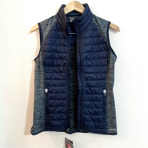 Eddie Bauer Women IgniteLite Hybrid Puffer Vest Indigo Blue Size S - Picture 1 of 10